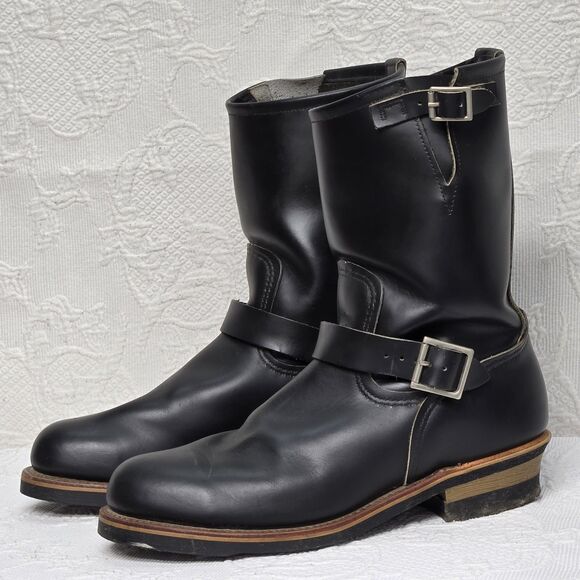 Vintage Engineer Redwing Boots #07357 PT99 Steel Toe Boots Size 11.5D Biker HD